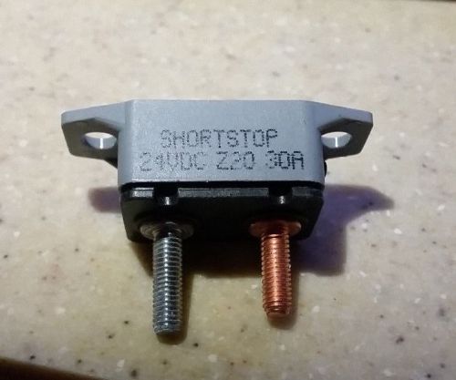 *NEW* SHORTSTOP 24VDC Z20 30A MANUAL RESET BREAKER PLASTIC RV CAMPER