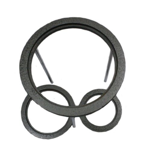 9 inch tall cast iron tripod support stand w/set of 3 concentric rings for sale