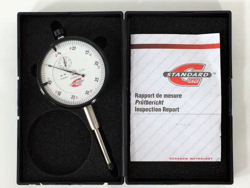 Standard Gage AGD2 Dial Indicator 01424010 With Case 0 to 1 Inch