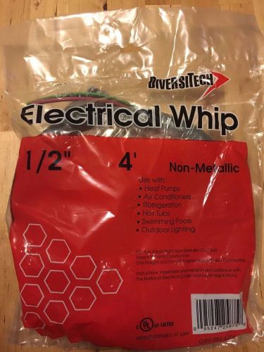 Lot of Four Diversitech G89-951 Electrical Whip 4&#039; 1/2&#034; Non Metallic Conduit