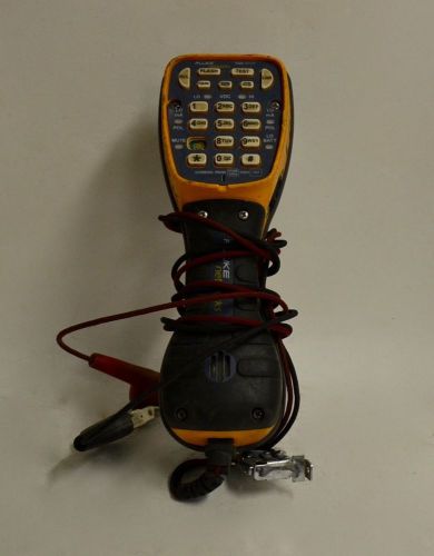 Fluke networks ts44 deluxe telephone lineman test butt set yellow/blue handset for sale