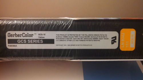 New Gerber Yellow Foil 50 Yard New Package GSC-15 Gerbercolor Edge Plotter