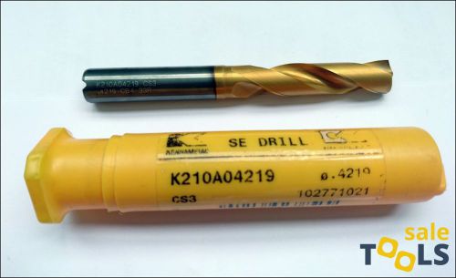 KENNAMETAL K210A04219 CS3  ***solid carbide drill Dia .4219&#034; ***