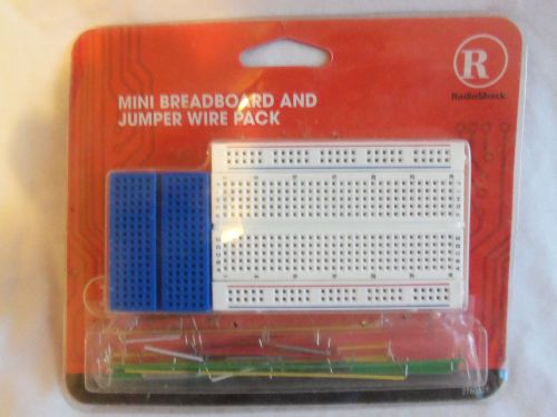New Radio Shack Mini Breadboard &amp; Jumper Wire Pack Novice Level 1 2760327