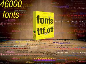 4600 FONTS COLLECTION WITH DIFFERENT FORMAT TTF,OTF,…FOR WINDOWS AND PROGRAMS
