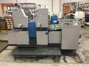 Ryobi 582H Offset Printing press with Infrared Dryer