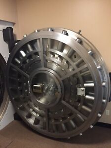 antique Mosler Bank vault Door &amp; trim  old Bank