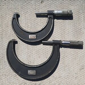 Vintage 1950s Lufkin Micrometers Nos 1913 &amp; 1914