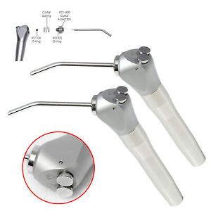 2pcs Dental Air Water Spray Triple Syringe Handpiece with Tips Tubes nozzle