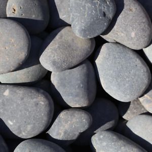 0.50 cu. ft. 2 in. - 3 in. Black Mexican Beach Unpolished Pebble
