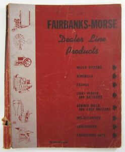 Fairbanks Morse Hit Miss Engine Windmill Farm Equipment Catalog 1930-40&#039;s