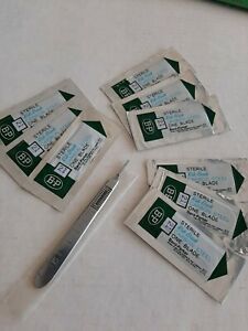 Bard Parker NO 3 scalpel handle. Stainless Steel. Surgical + 9 blades. FREE SHIP