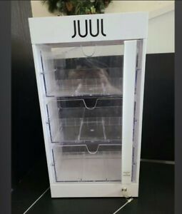 JUULS White Store Display Case Home House Countertop Cabinet Man Cave Metal