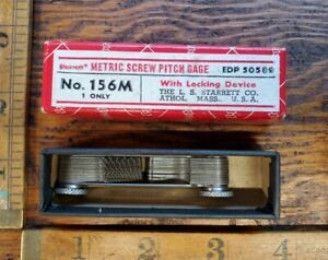 Starrett No 156 Metric Screw Pitch Gauge In Original Box Unused?