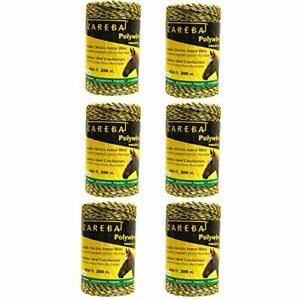 Zareba Systems PW656Y6-Z Polywire 200m 6-Conductor Portable Electric-Fence Ro...