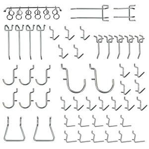 Pegboard Hook Assortment Variety Set Garage Storage Shelf Hanger