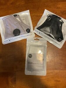 Face Mask with Carbon Filters (lot of 2 with 7 filters)