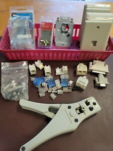 Vintage Used Arista Phone Strip and Crimp Modular Tool Kit with accessories.