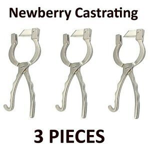 NRsurgical 3 Newberry Castrating Knife Castrate Cattle Bulls