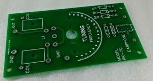 Crystal Radio Receiver Printed Circuit Board- Blank Printed Circuit Board