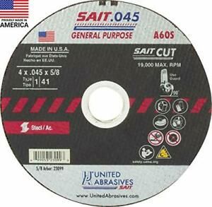 United Abrasives-SAIT 23099 A60S General Purpose Cut-Off Wheels Type 1/Type 4...