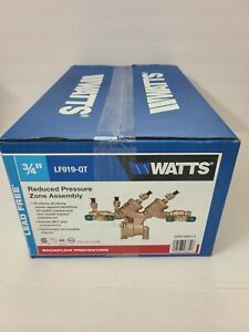 Watts Lead Free 3/4&#034; Reduced Pressure Zone Assembly LF919-QT