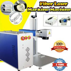 30W Fiber Laser Marking Machine Laser Engraving Engraver Rotary Axis FDA CE