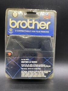 NEW 2-Pack Brother 1230 Black Correctable 1030 Film Ribbons Factory Sealed