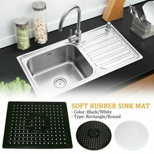 Durable Tableware Non-Slip Sink Strainer Drain Mats Rubber Sink Mat Protector