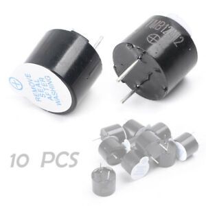 10PCS 5V Active Buzzer Magnetic Long Continous Beep Tone Alarm Ringer 12MM Black
