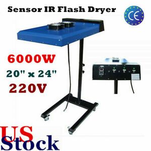 USA Stock 6000W 20&#034; x 24&#034; NEW Automatic Fast Drying Sensor IR Flash Dryer 220V