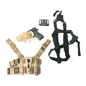 BlackHawk! 40SC02CT-L Coyote Serpa Combo Kit For Beretta M9/92/96 - Medium Torso