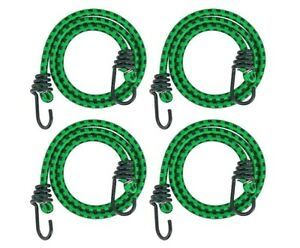 Pack Of 4 RIO Direct 32&#034; Bungee Cord With Hook For Outdoor Luggage Rack Camping