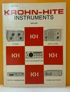 Krohn-Hite Electronic Instruments 1978-1979 Catalog.