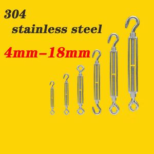 Turnbuckle 304 Stainless Steel OC Type Wire Rope Buckle Can Load 25KG-2500KG