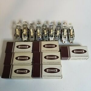 Vintage Leviton Brown Single Pole Flush Toggle Switch  No. 1451