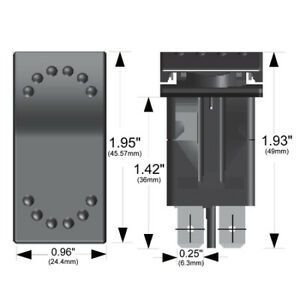 BULLDOG WINCH 20285 Rocker Switch - Momentary (ON)/OFF 4-Pin