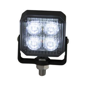 BUYERS PRODUCTS 8891801 LED Strobe Light,Post Mount,Square,Clear