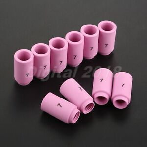 TIG Welding Cup Nozzle 13N11 #7 Torch 9 20 7/16&#034; Orifice Technical Ceramic 10PCS