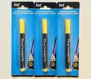 Lot of 3 Counterfeit Bill Detector Pens work on VND, IQD, ZIM + World Currencies