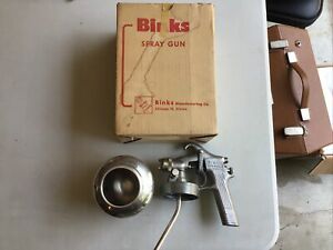 Binks Spray Gun Model 35. With Canister Original Box Cup. 83S Tip