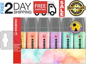 set resaltadores marcatexto plumones marcadores 6 colores pastel surtidos