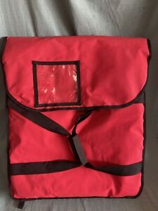 Pizza Delivery Bags - Holds Five 20&#034; Hot Pizzas Red Reusable Grocery Insulated