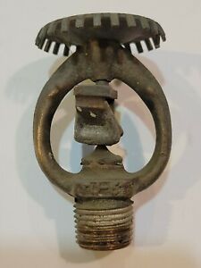 Fire sprinkler antique brass upright firematic 1972 160 degree ssu1 #31