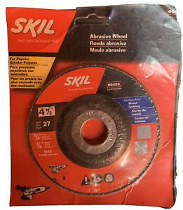 Skil Abrasive Cut-Off Wheel 4.5” #99458 NIP Type 27 1/8” Arbor