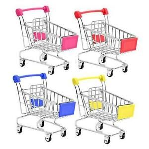Bestsupplier Mini Supermarket Handcart, 4 Pcs Mini Shopping Cart Supermarket