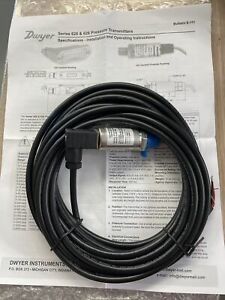 20&#039; Dwyer Franklin Controls 1/4 NPT 200psi Pressure Gauge Transducer 4-20mA