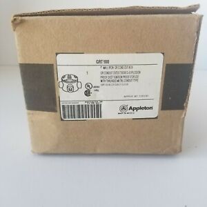 Appleton GRT100 Conduit Outlet Box, Type GRT, (3) 1&#034; Hubs, Malleable