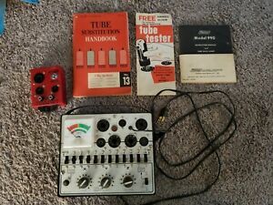 Vintage Mercury Electronics Model 990 Tube Tester W/ Manuals Book Untested As Is