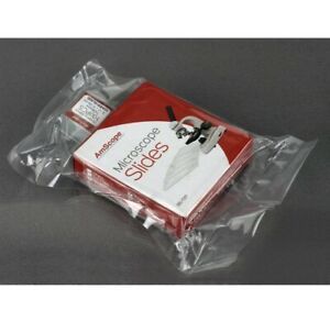 AmScope 144 Pre-Cleaned Blank Microscope Slides &amp; 100 22x22mm Square Cover Glass
